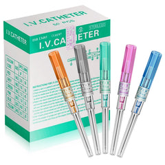 Jconly piercing catheter kit in a box, ready for studio use and safe handling.
