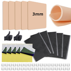 Jconly professional tattoo kit skin setup showing realistic 3mm thickened fake skin for safe depth practice.