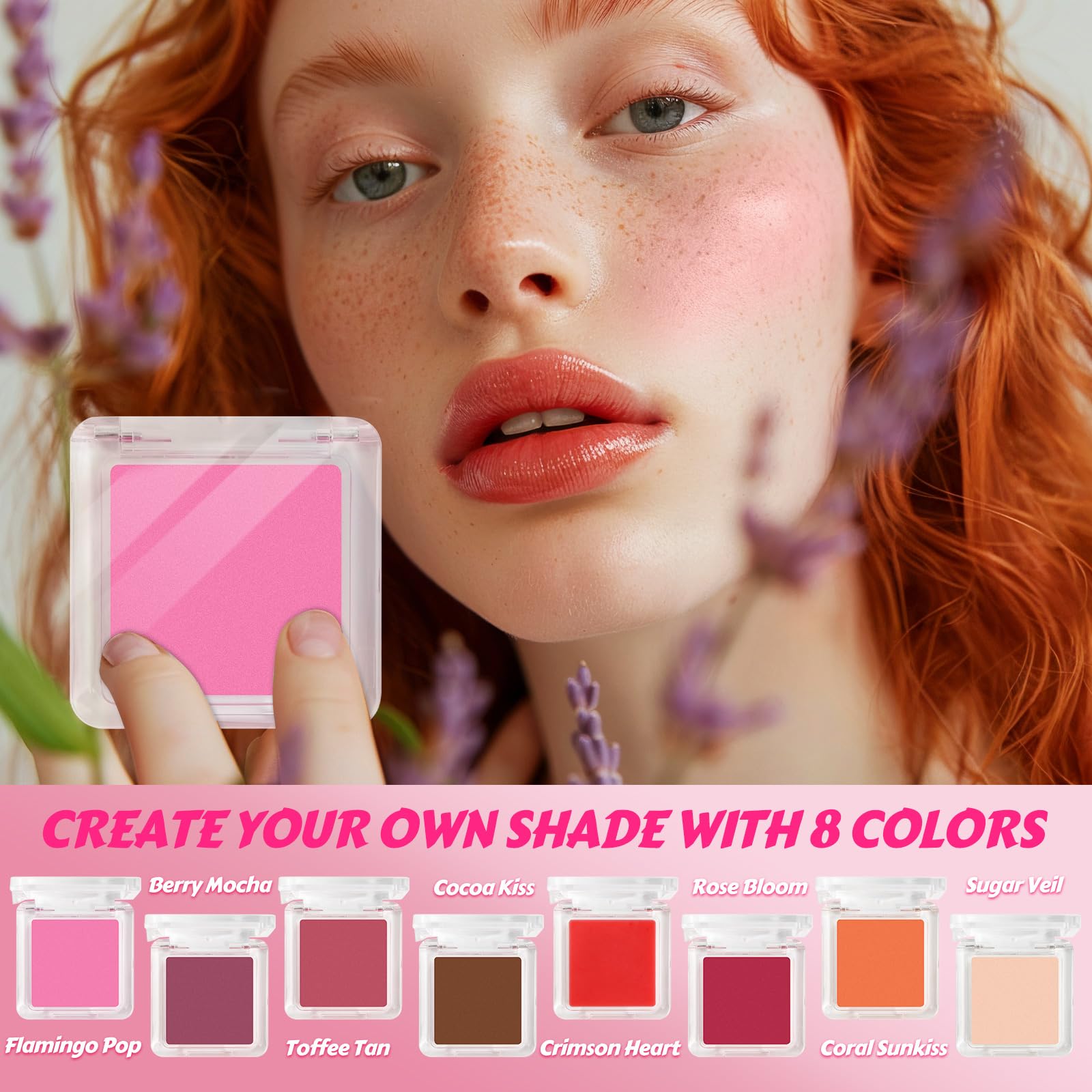 Mixing process in action with the JCOOS DIY Blush Kit.