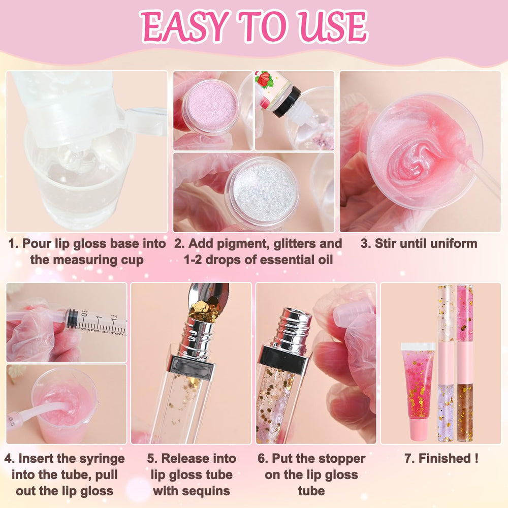 Jcoos glitter and sequins to sparkly elevate your DIY gloss.