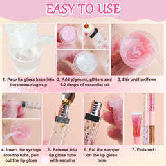 Jcoos glitter and sequins to sparkly elevate your DIY gloss.