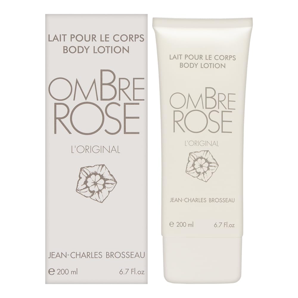 Jean-Charles Brosseau Ombre Rose body lotion bottle close-up for smooth moisturized skin.