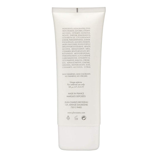 Jean-Charles Brosseau Ombre Rose on skin for lasting hydration.