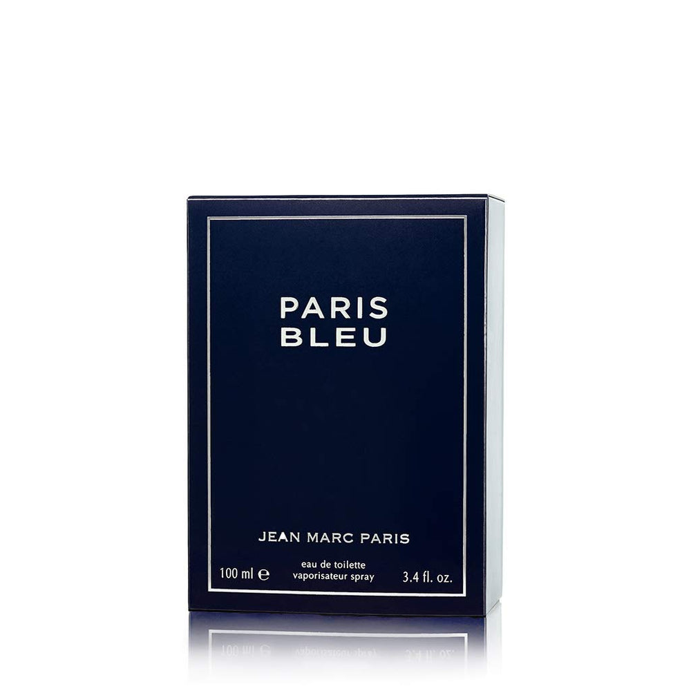 Elegant box packaging of Paris Bleu Homme fragrance