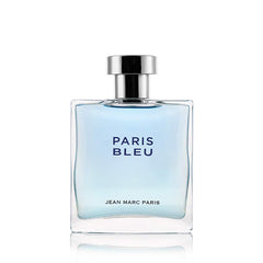 Label details on Paris Bleu Homme bottle