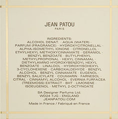 Jean Patou 1000 box and bottle display evokes Parisian heritage