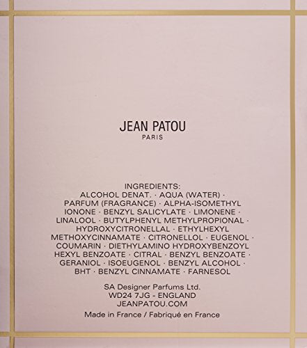 Jean Patou Joy Forever EDT packaging box, classic Parisian design