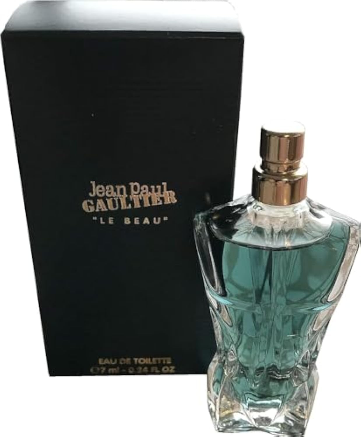 Jean Paul Gaultier Le Beau EDT travel size bottle in silver, ideal for on-the-go freshness