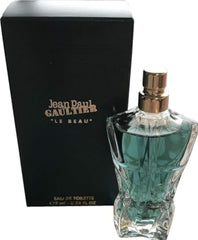 Jean Paul Gaultier Le Beau EDT travel size bottle in silver, ideal for on-the-go freshness