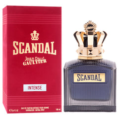 Jean Paul Gaultier Scandal Intense bottle top close-up showing design.