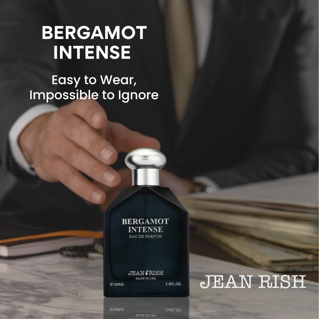 Jean Rish Bergamot Intense box presentation, luxury packaging for gifting.