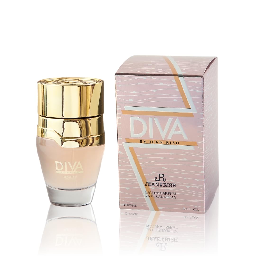 Jean Rish Diva bottle-front showcases luxury design for a chic vanity display