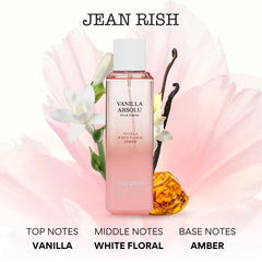 Jean Rish Vanilla Absolu top notes of vanilla and jasmine awaken the senses