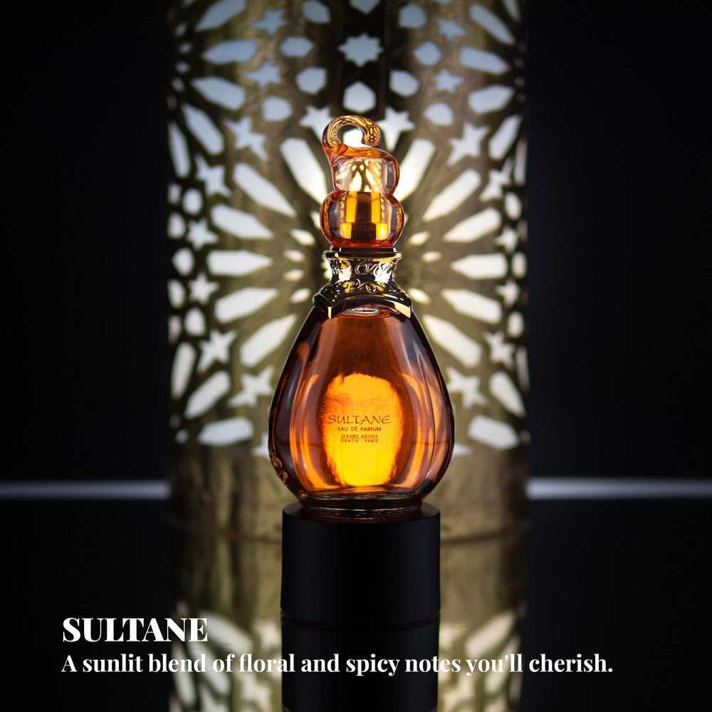 Jeanne Arthes Sultane sunlit ambience suggests a bright, citrus-forward scent.