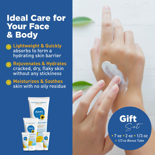 Jeans Cream seven-ounce bottle for broad-area skin application.