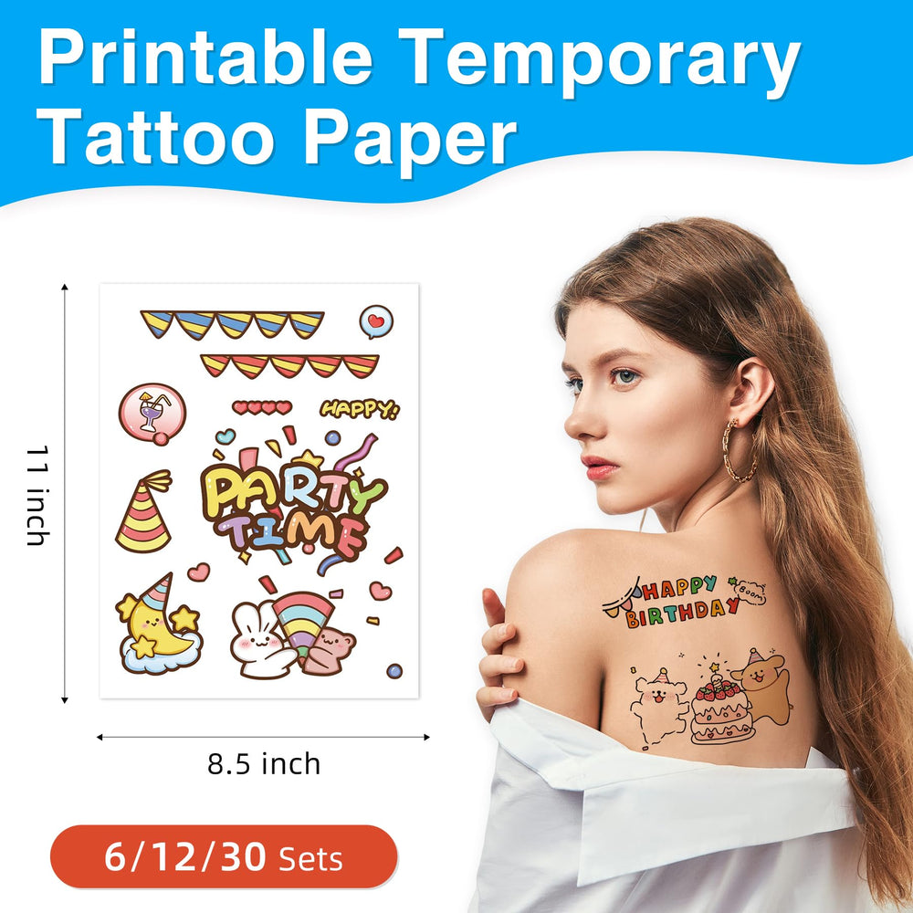 Jecqbor DIY tattoo sticker with clear transfer enables precise design application