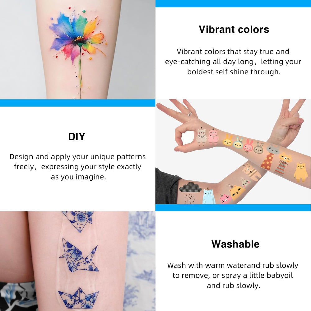Jecqbor family party use of tattoo paper for fun customization
