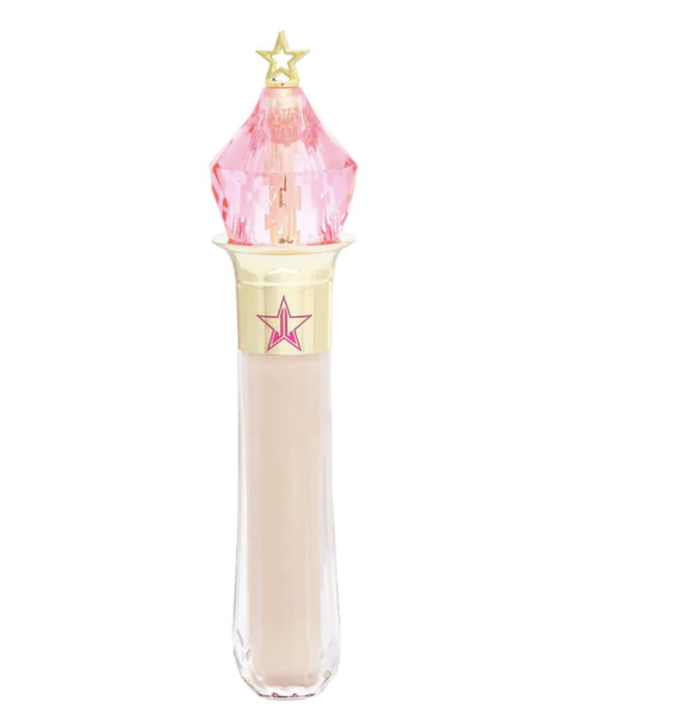Jeffree Star Magic Star Concealer bottle pump for full-coverage application on medium skin.