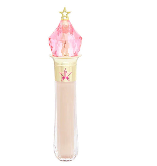 Jeffree Star Magic Star Concealer bottle pump for full-coverage application on medium skin.