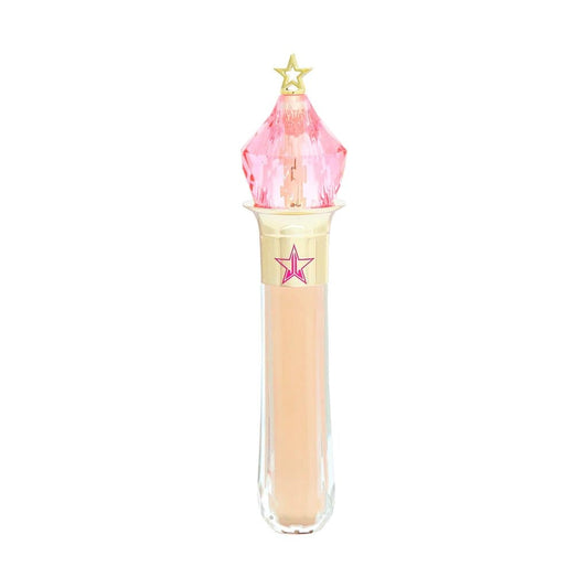 Jeffree Star Magic Star Concealer C4.5 swatch showing shade match and concealment