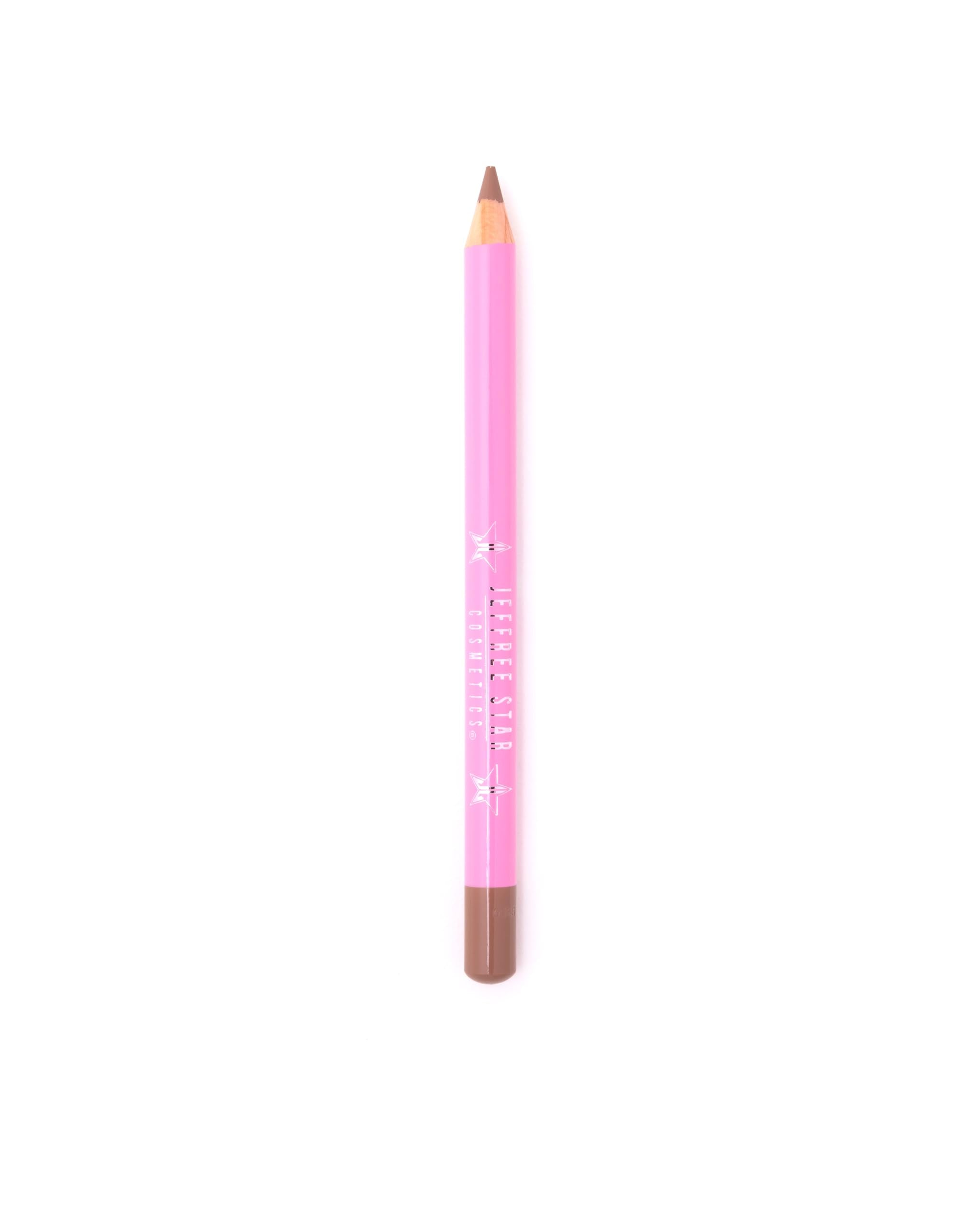 Jeffree Star Velour Lip Liner pencil outlining lips for crisp edges
