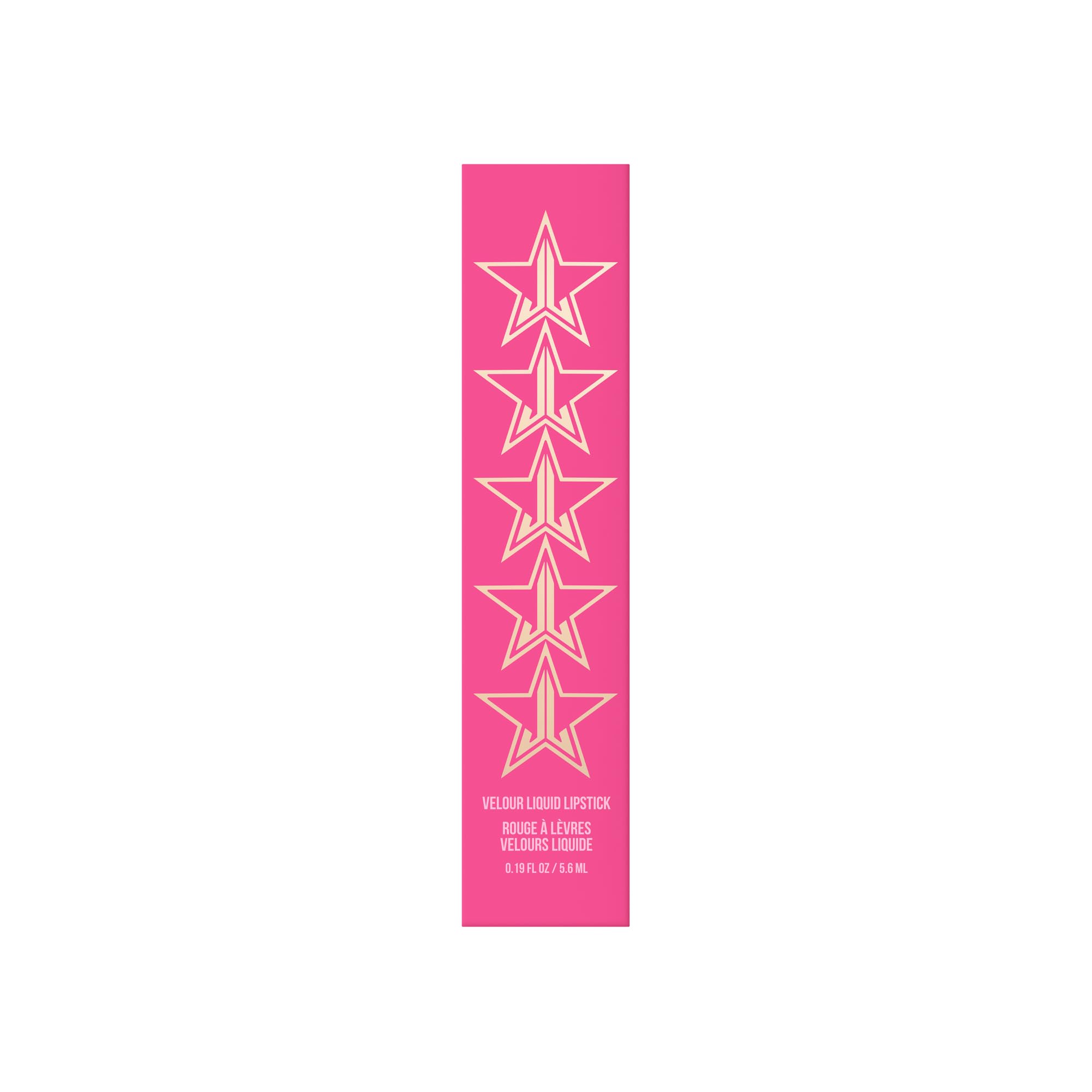 Jeffree Star Velour Liquid Lipstick Christmas Cookie packaging emphasizes sleek design