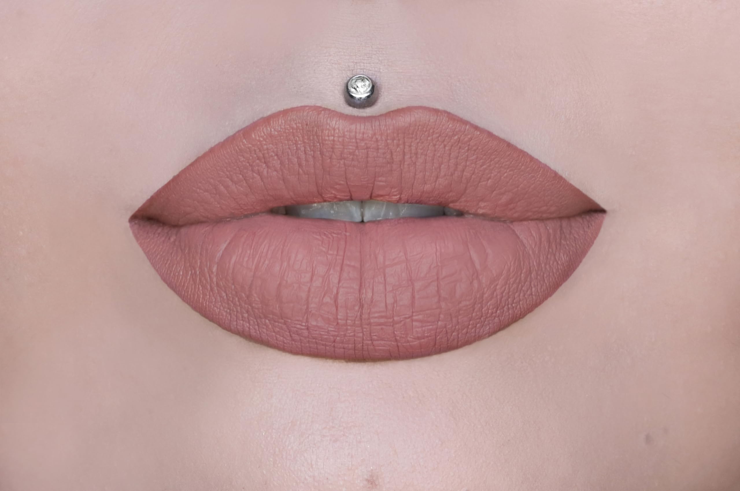 Jeffree Star Velour Liquid Lipstick Christmas Cookie swatches show long-lasting matte nude tones