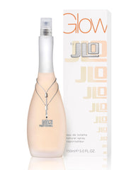 Jennifer Lopez Glow bottle side profile, modern display appeal.