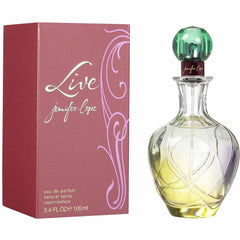 Jennifer Lopez Live EDP bottle front view, citrus-vanilla scent concept