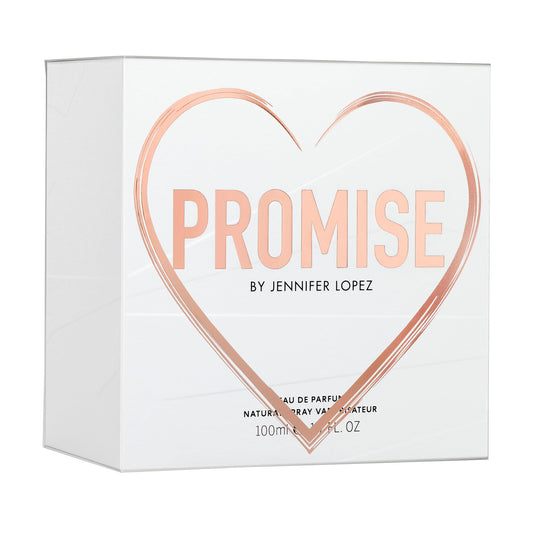 Jennifer Lopez Promise bottle with rose-gold accents for elegant daily wear.