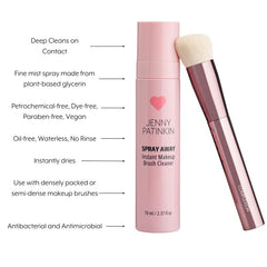 JENNY PATINKIN waterless brush cleaner in action cleans oils and pigments instantly.