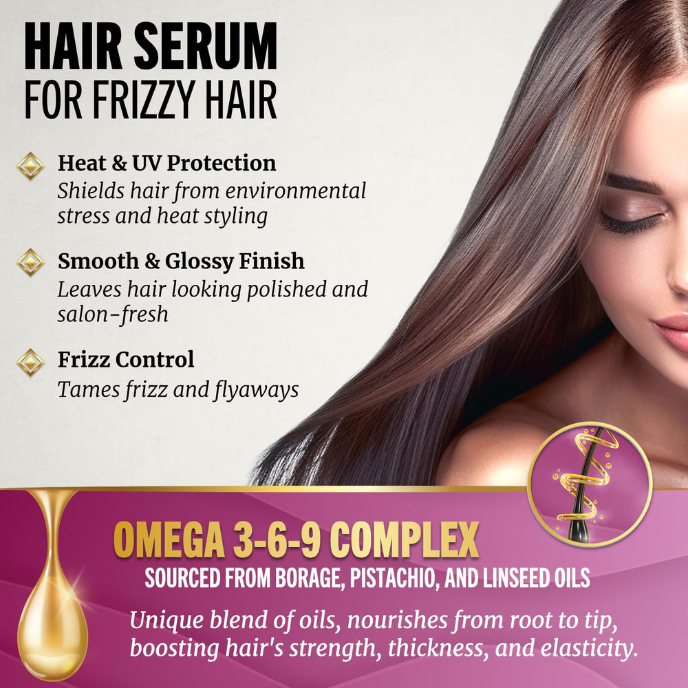 Jenoris Pistachio Oil Serum glossy finish and soft hair