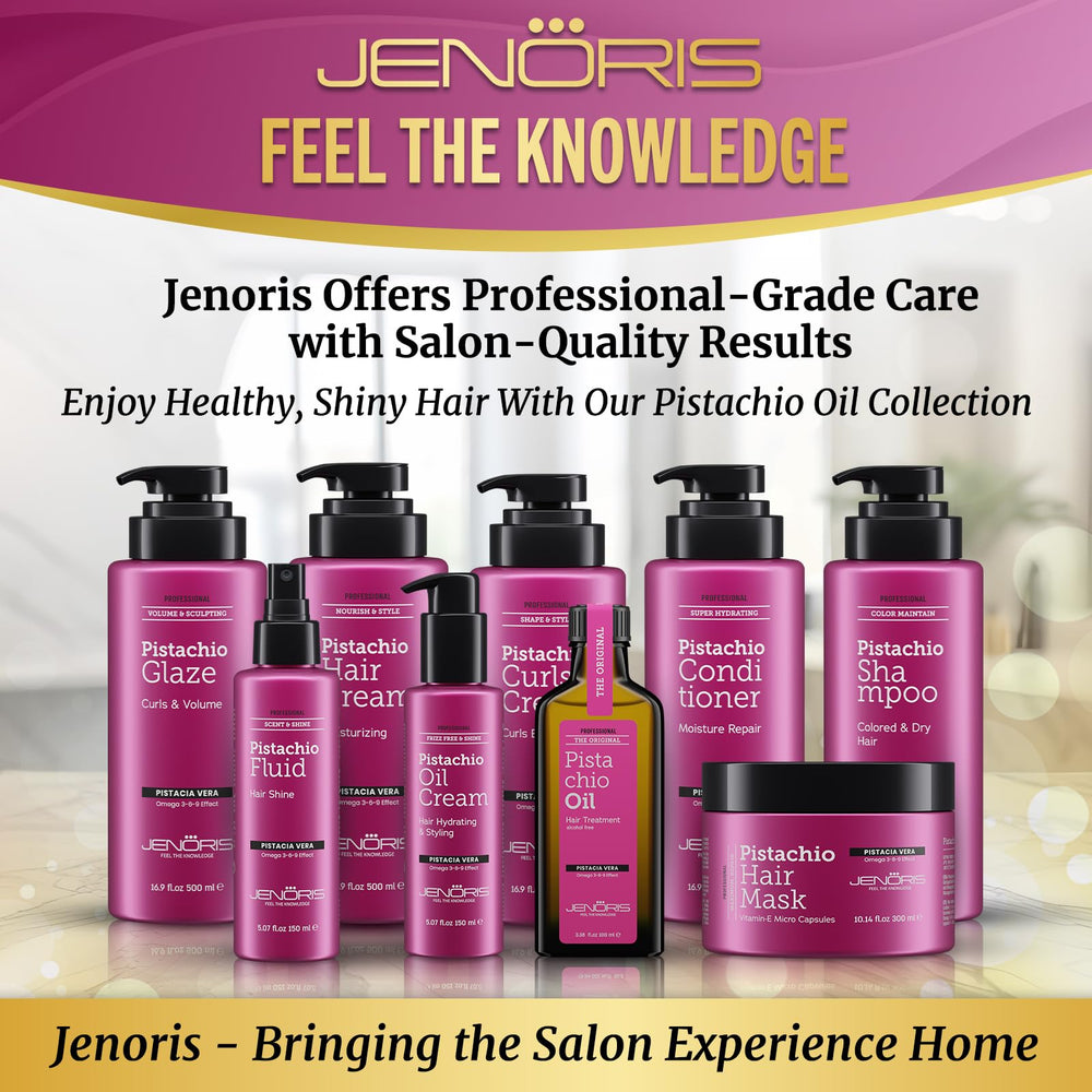 Jenoris Pistachio Oil Serum close-up packaging and label