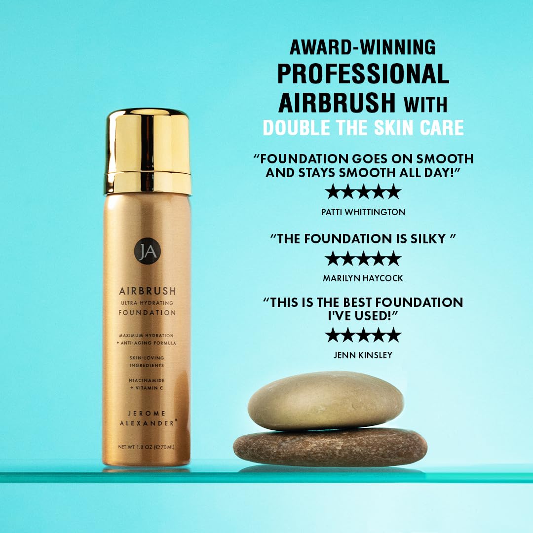 Jerome Alexander Airbrush Foundation full coverage swatch on forearm