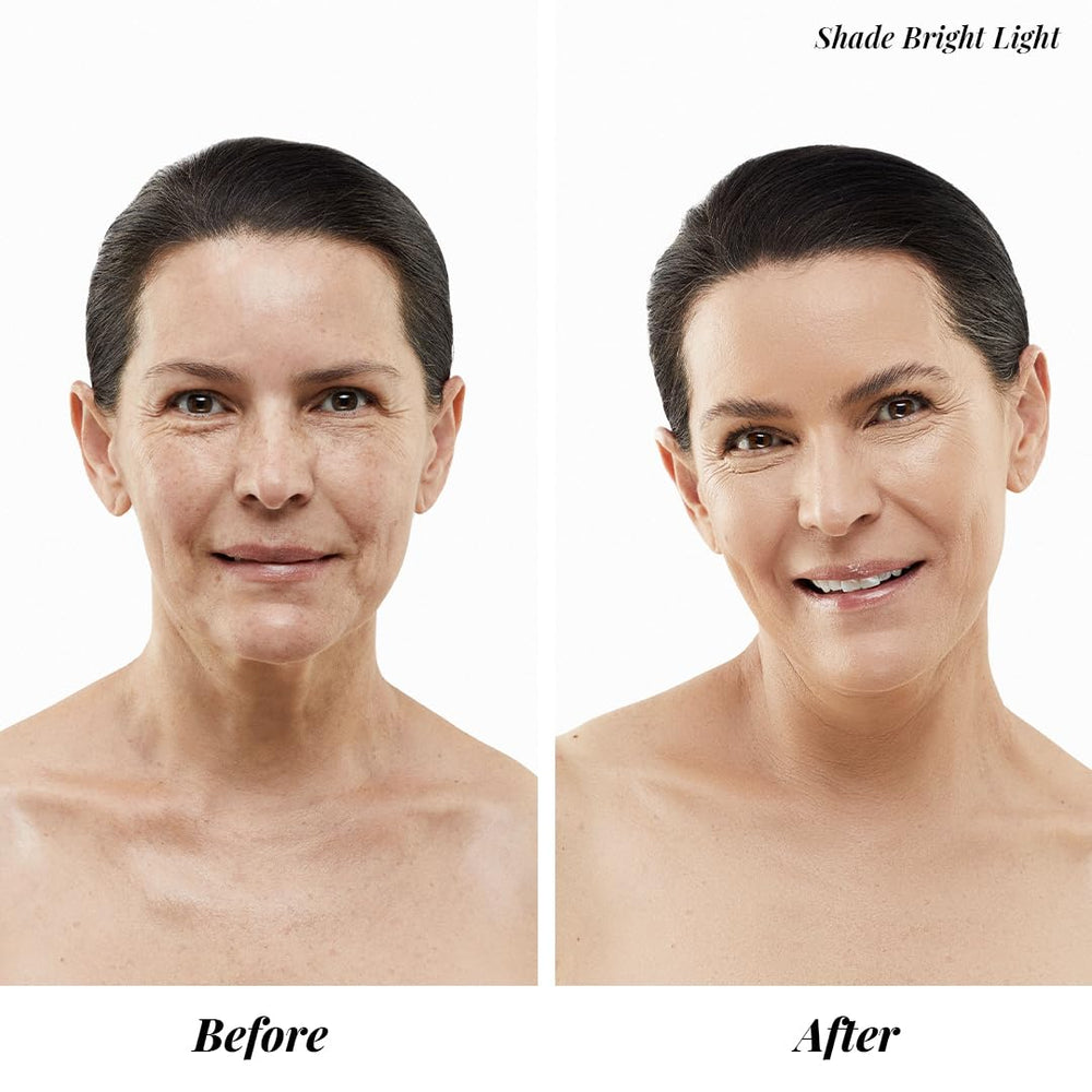 Jerome Alexander Airbrush Foundation close-up demonstrates hydration on skin