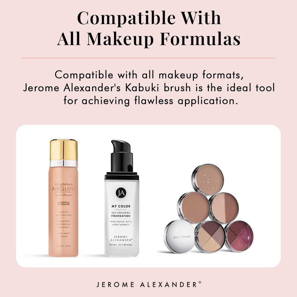 Jerome Alexander angled Kabuki Brush precision blending for seamless coverage