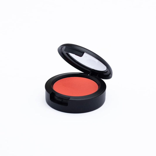 Jerome Alexander Blush ‘n’ Kiss cream jar closeup, smooth texture ideal for cheeks and lips
