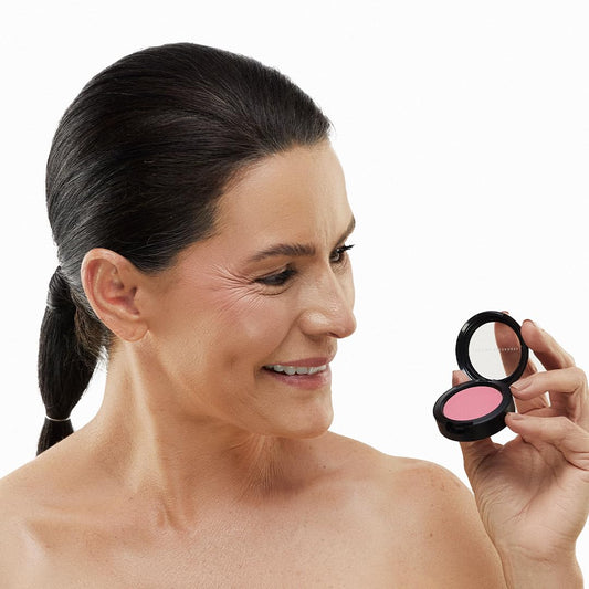 Creamy texture close-up of Jerome Alexander Blush ‘n’ Kiss swirl