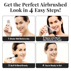 Jerome Alexander Kabuki Foundation Brush: precise, seamless application for a flawless look.