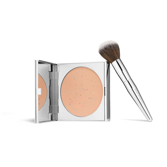 Magic Minerals by Jerome Alexander compact jar closeup nourishes skin with minerals.