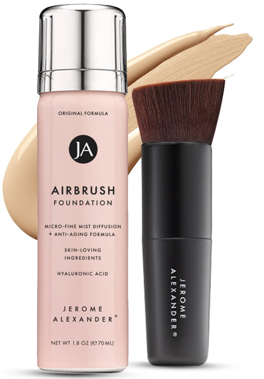 Jerome Alexander MagicMinerals airbrush foundation bottle with a silky, natural everyday finish