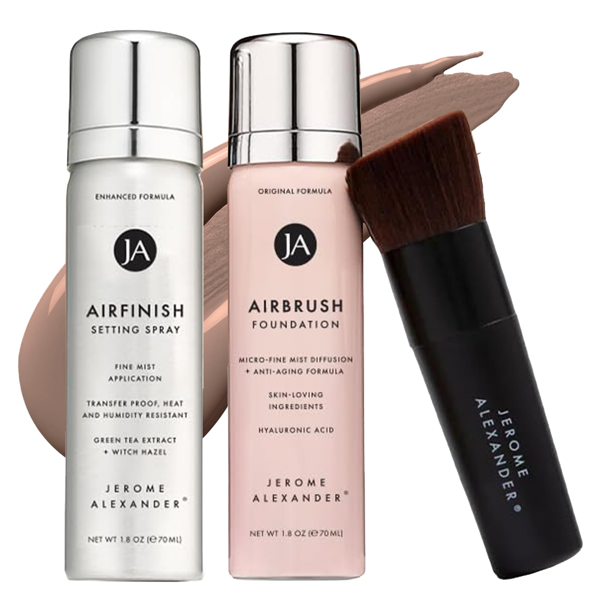 Jerome Alexander MagicMinerals AirBrush Foundation Spray for smooth, buildable coverage.