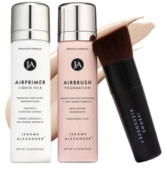 Jerome Alexander MagicMinerals AirBrush Foundation spray delivering lightweight, buildable coverage