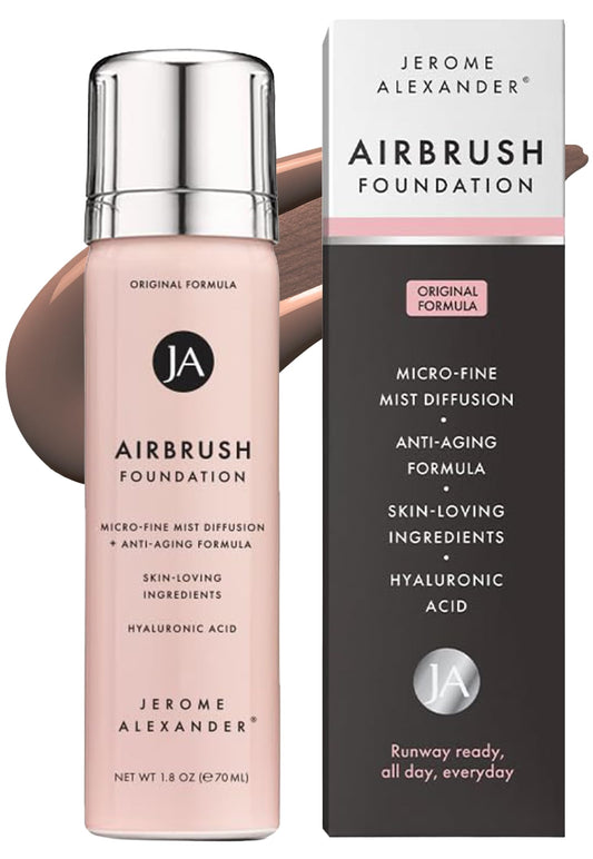 Jerome Alexander MagicMinerals Airbrush Foundation spray for silky, even coverage all day.