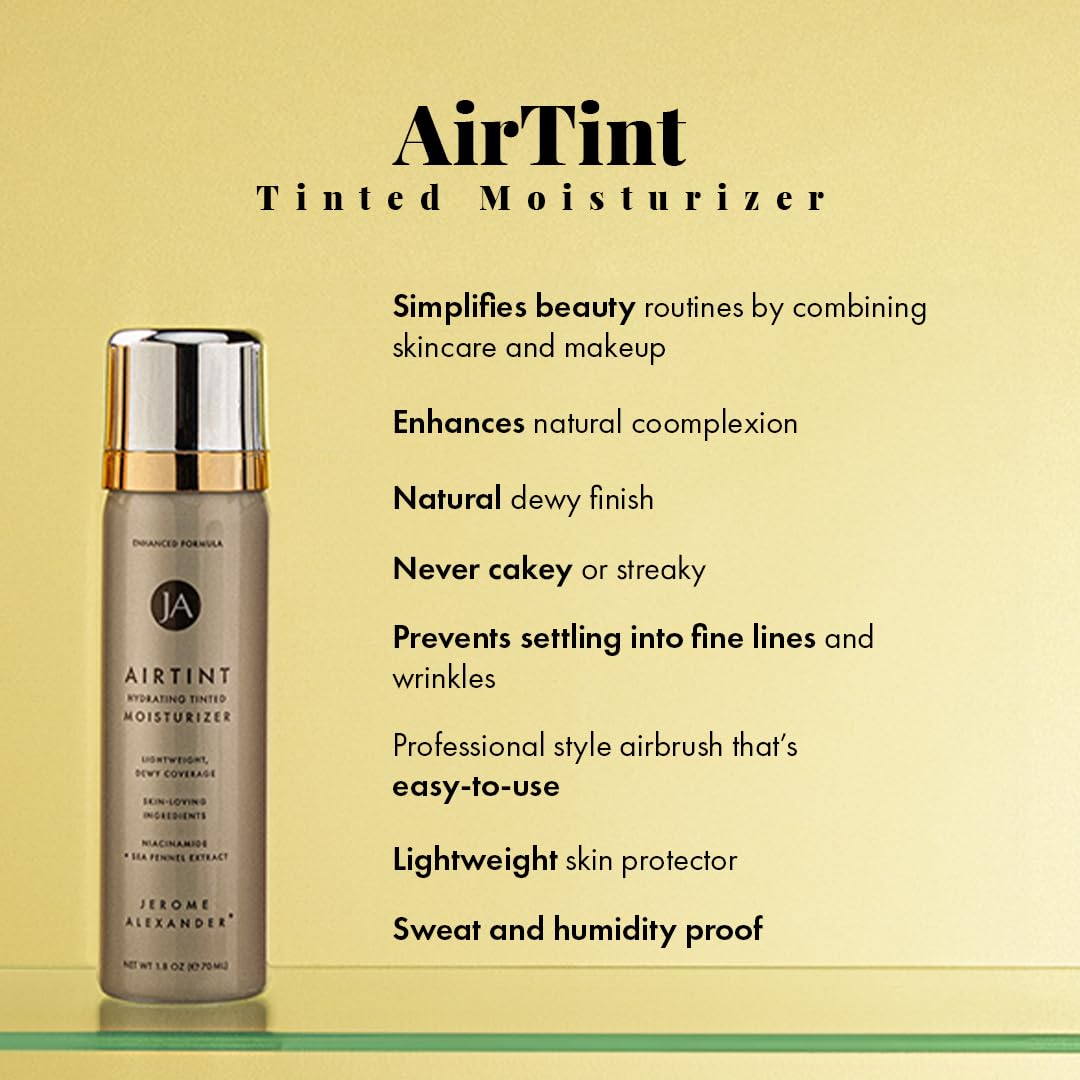 Jerome Alexander AirTint mist application for natural, buildable coverage