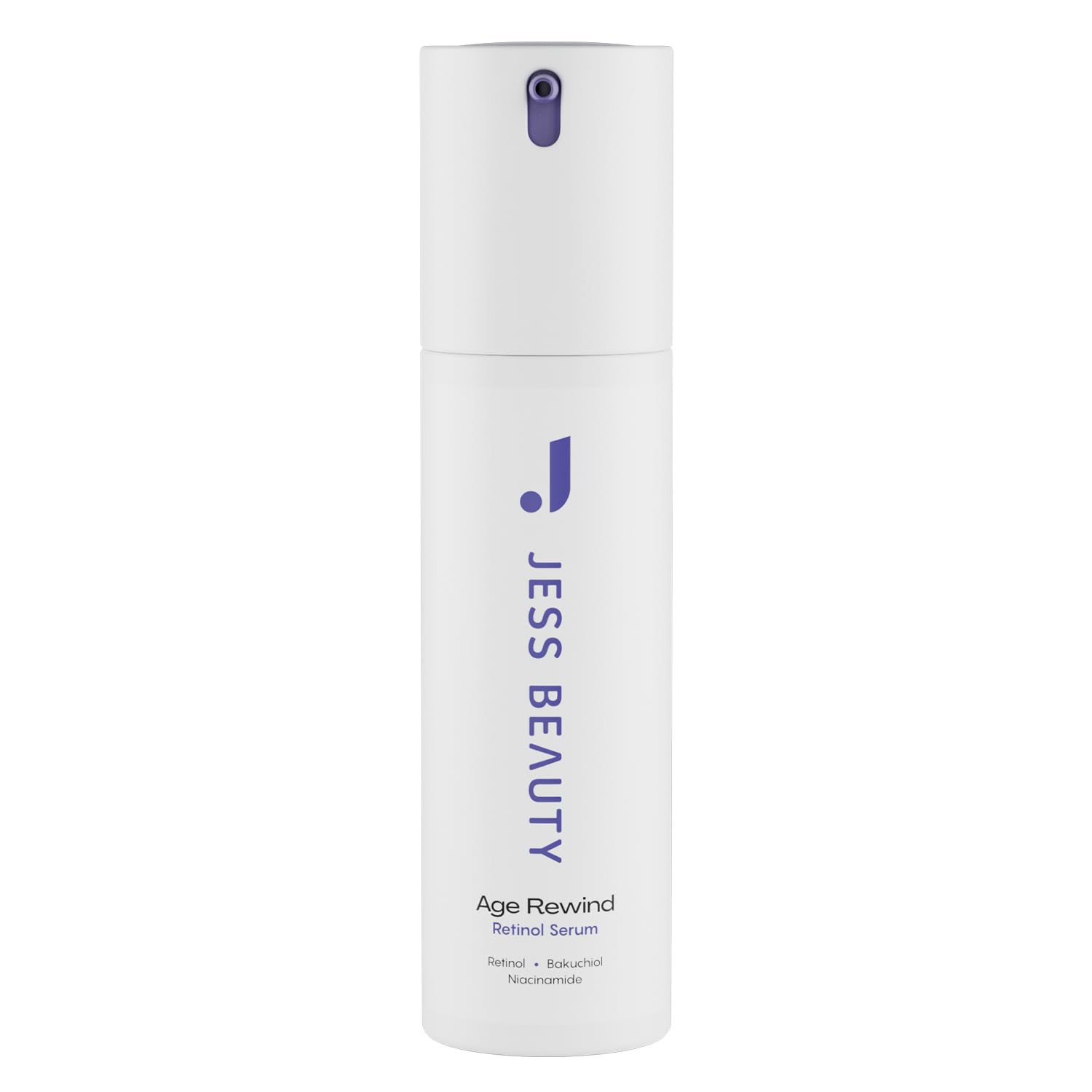 JESS BEAUTY Age Rewind retinol cream jar shows rich texture for nightly use.