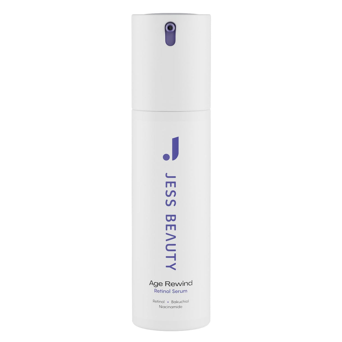 JESS BEAUTY Age Rewind retinol cream jar shows rich texture for nightly use.
