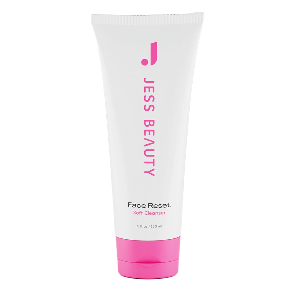 Jess Beauty Face Reset Cleanser gel texture delivers a refreshing cleanse with hydration.