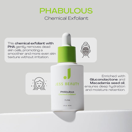 PHAbulous texture swirl highlighting smoother, even skin texture