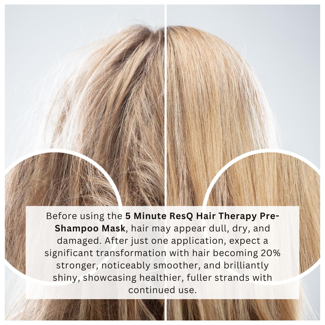 Jess & Lou Beauty 5-minute treatment for quick dry hair revival.